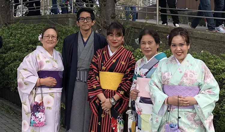 Kimono fitting in Ginza