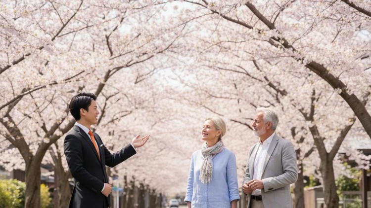 Cherry blossom tour with English-speaking Chauffeur
