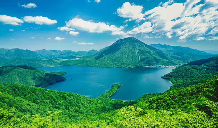 Lake Chuzenji and Mt.Nantai
