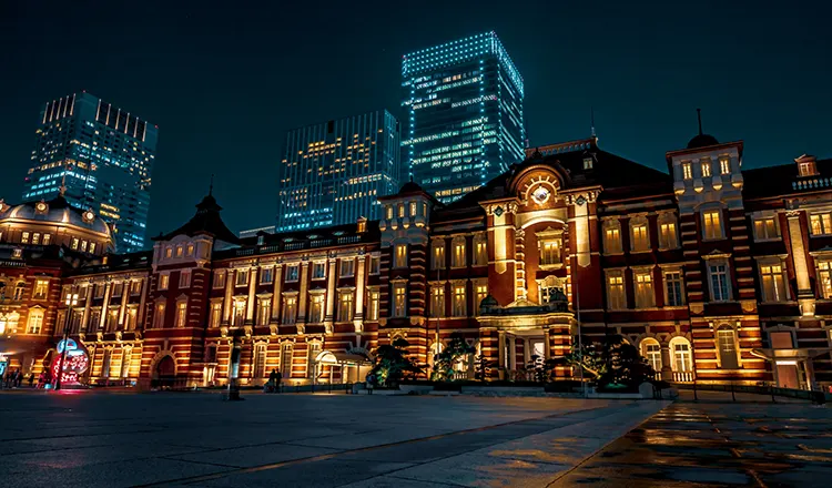 Tokyo Station night view