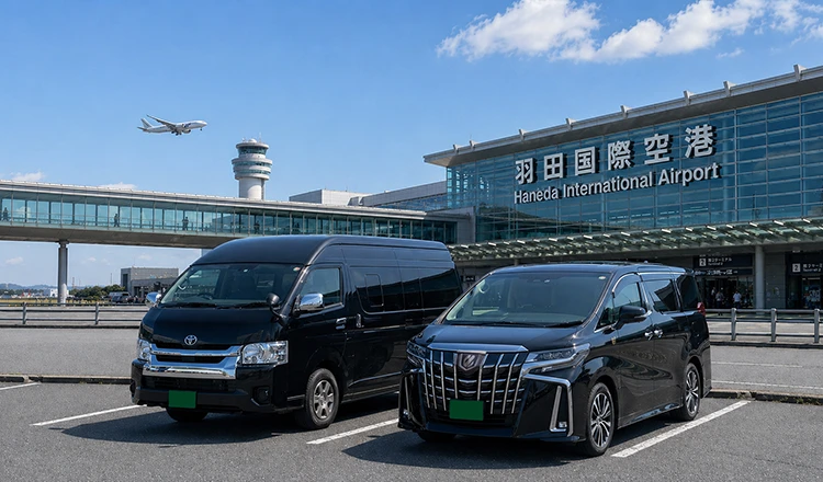 Van and minivan transfers to Haneda Airport, perfect for group transportation