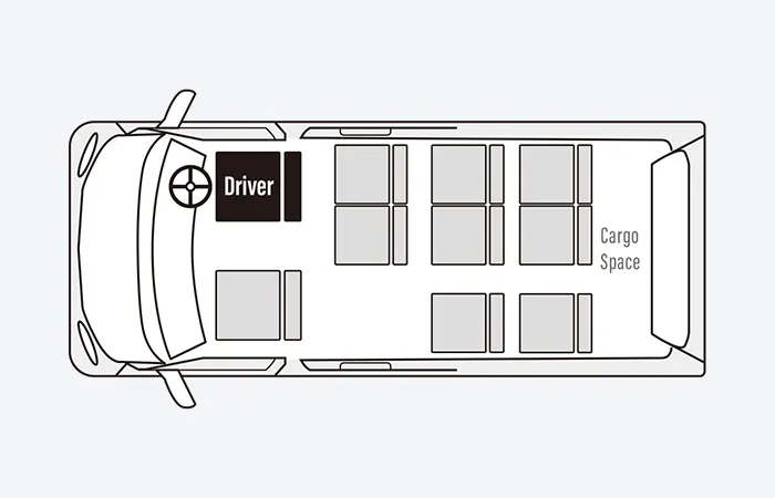 Hiace seat chart